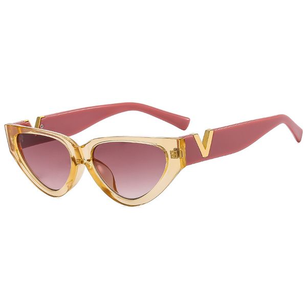 Gafas de sol vintage Cat yt para mujer, gafas de sol de marca de diseñador, gafas de sol Cateye para mujer, gafas de sol UV400 para mujer_voghion.com