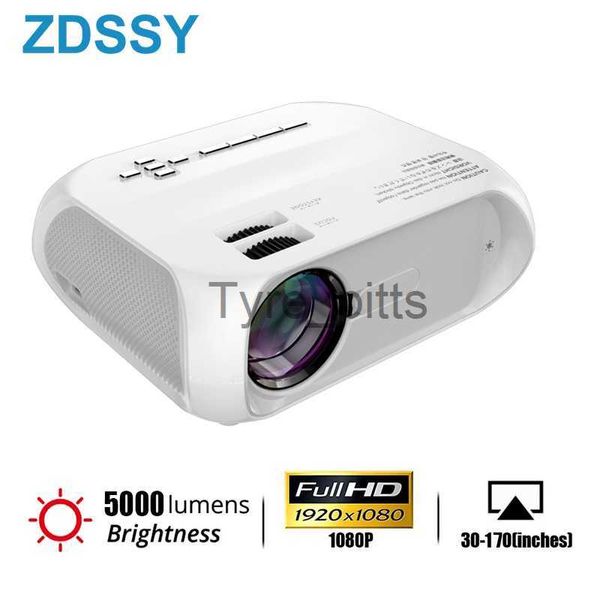 Проекторы ZDSSY P83 Mini Projector модернизированный портативный видеопроектор 5000 Lumens Multimedia Home Theatre Portable 1080p Movie Projector X0811