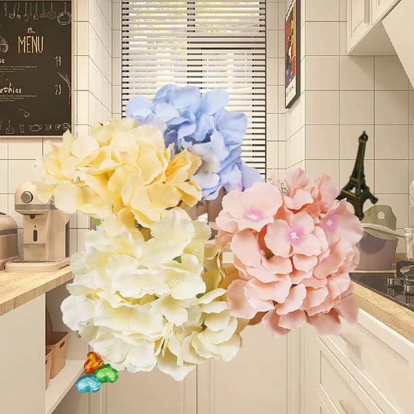 Декоративные цветы Создайте свадьбу своей мечты с симуляцией шелк Hydrangea -