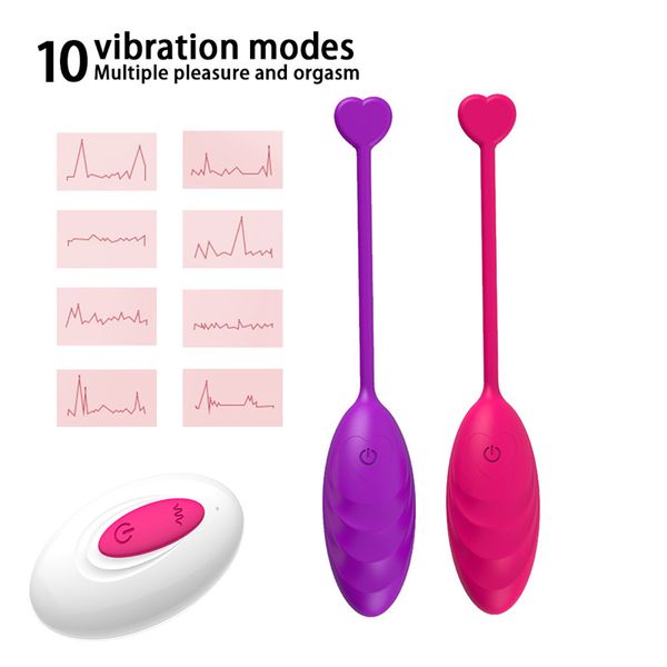 Kablosuz Uzaktan Kumanda Titreşimli Yumurta Çiftler için Güçlü Seksi Oyuncaklar G-Spot Bullet Vibratör Klitoris Stimülatör Yetişkin Oyuncak