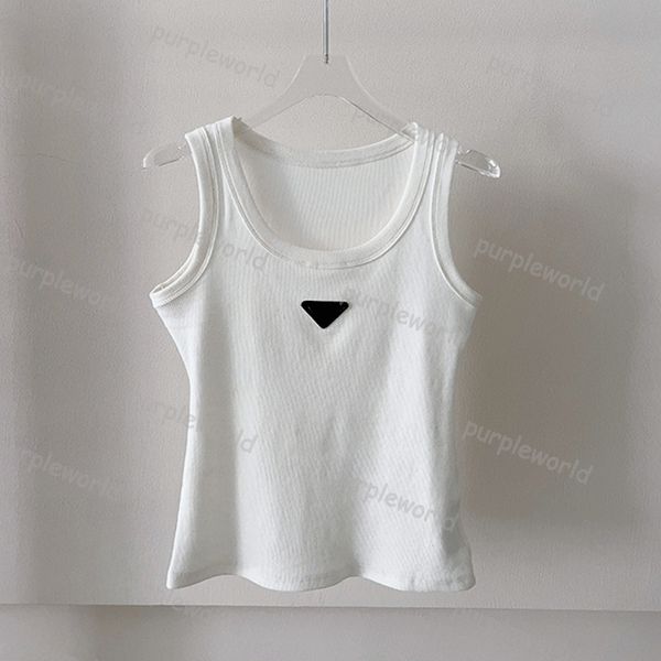 Sommer Frauen gestricktes Weste Top T -Shirt Ernte weiße Top gestickt sexy Weste Casual Mode ärmellose Tanktop