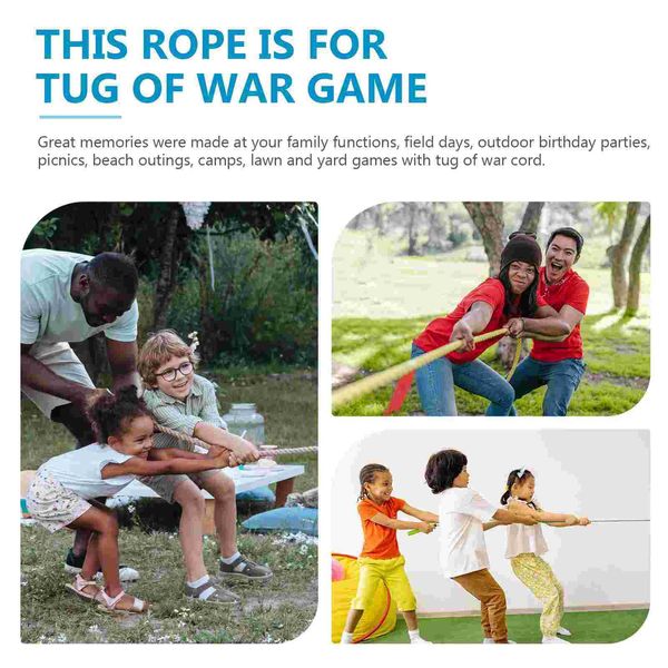 Rock Protection Tug War Game Rope Practical Twisted Home Torg Tug-of-War Cotton Party Prop Child Funny Pulling HKD230811