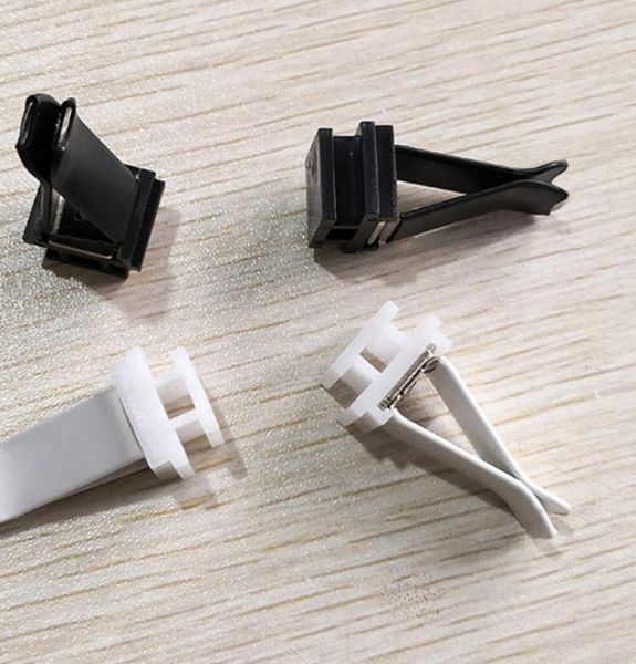 Andere festliche Partyversorgungen 2500pcs Outlet Clips Metalllegierung weiße schwarze Farbe DIY Motiv pro Clip Dekorative Autoschlitze Klemmen AC OTGTO