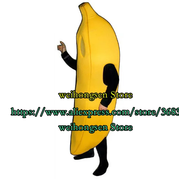 Alta qualità 6 Banana Mascotte Abbigliamento Fruit Cartoon Character Play Birthday Party Advertising Regalo per adulti di Natale 565-5