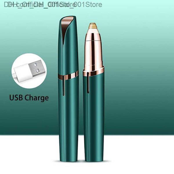 USB kaş düzeltici şarj edilebilir kaş düzeltici ağrısız tıraş makinesi yüz saç çıkarıcı elektrikli kaş düzeltici kalem z230815