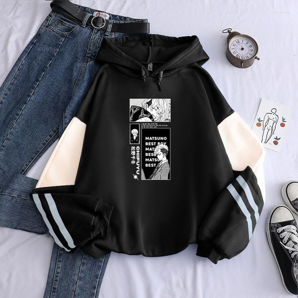 Herren Hoodies Tokyo Revengers Harajuku Anime Fashion Cool Chifuyu Matsuno Manga Poster Print Männer Langarm Winter mit Kapuze -Sweatshirts mit Kapuze