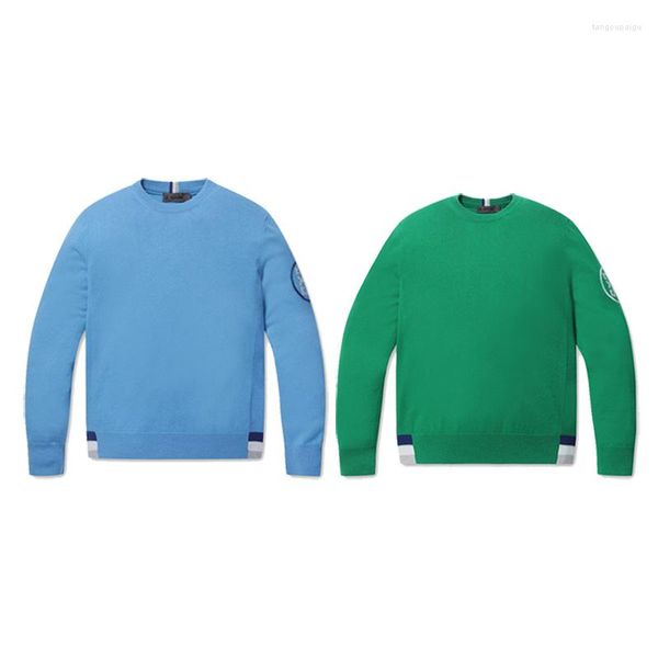 Herren-Pullover High-End-Marke Stricker Sweater Langarmed Solid Color All-Match Top Herbst und Winter Casual Pullover