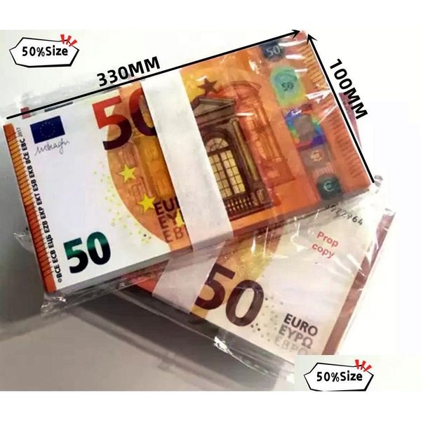 Gambi di novità Prop denaro per copia contraffatta UK sterls GBP 100 50 Note Extra Bank Strap - I film giocano falsi casinò PO Booth Drop Deli Dho3o