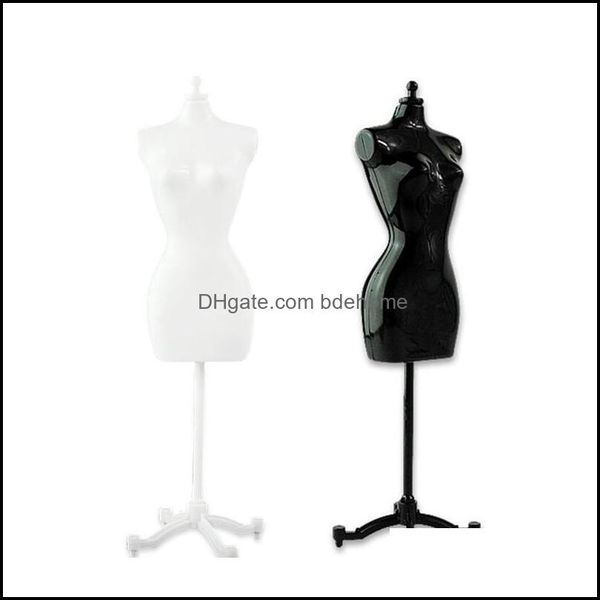 Mannequin 4pcs2 blackadd2 whitefemale per bambola/mostro/bjd vestiti display fai da te regalo di compleanno f1nky drop consegna gioielli otcue