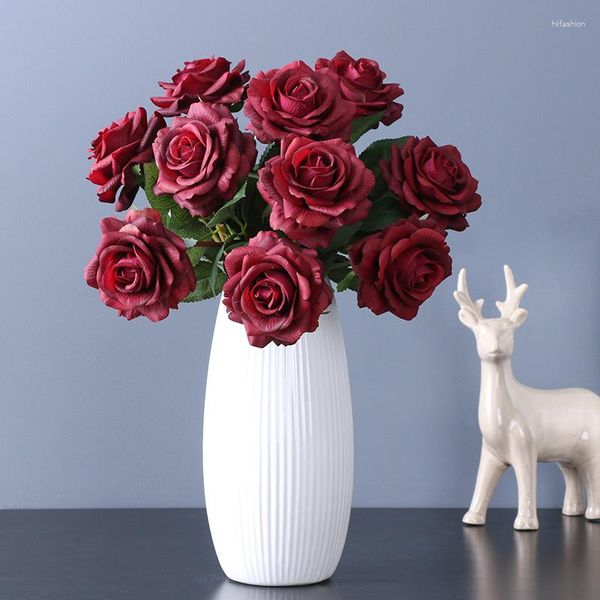 Simulazione decorativa simulazione idratante sentenza rosa casa soggiorno celebrazione sposa con il bouquet falso artificiale