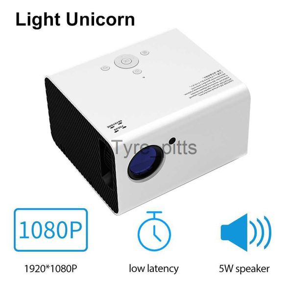 Projectors Light Unicorn H5 Mini Projector Native 1920 *1080p LED Proyector Heimattheater Smartphone Video Beamer Full HD Projetor X0811