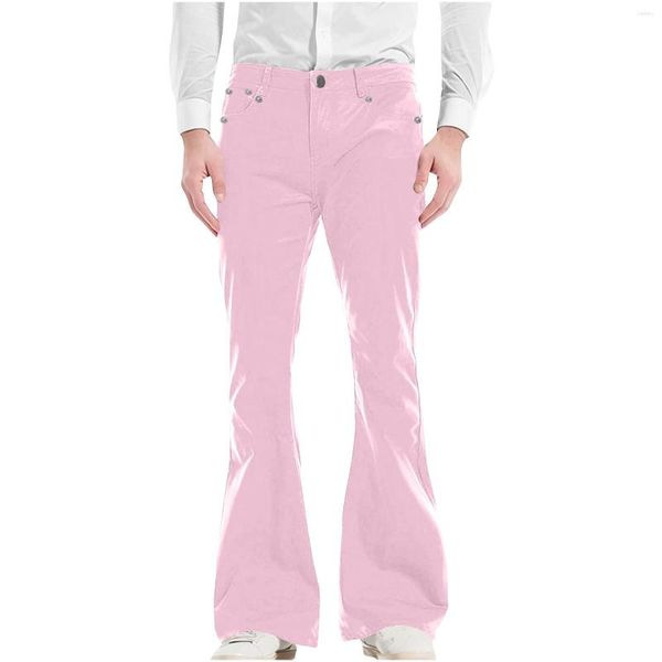 Pantaloni maschile maschile maschi casual tuta tasca con tasca pantalone pantalone esterno casa lungo addestramento da uomo glitter scintillio