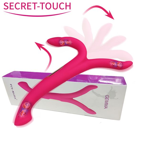 Giocattoli per adulti y forma clip vibraotr per donne con stimolatore femminile divertente giocattoli per adulti giocattoli di sicurezza silicone 230810