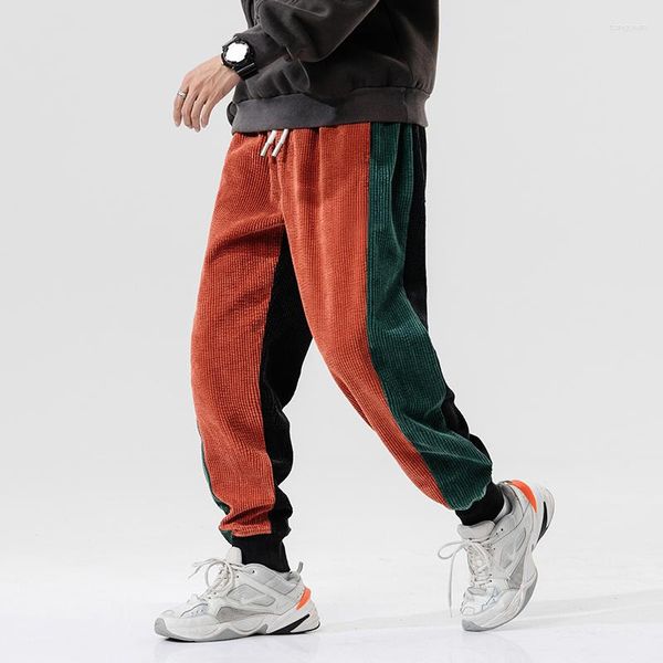 Pantaloni da uomo uomini pantaloni della tuta elastica harem pantalone punk punk jogging maschio hip hop casual pantaloni neri modalità streetwear