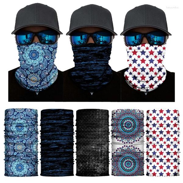 Bandanas dikişsiz bandana boyun atkı kadınlar kafa bandı balaclava tüp yüz kalkan erkekler yürüyüş açık hava spor şapkası snood kayak maskesi