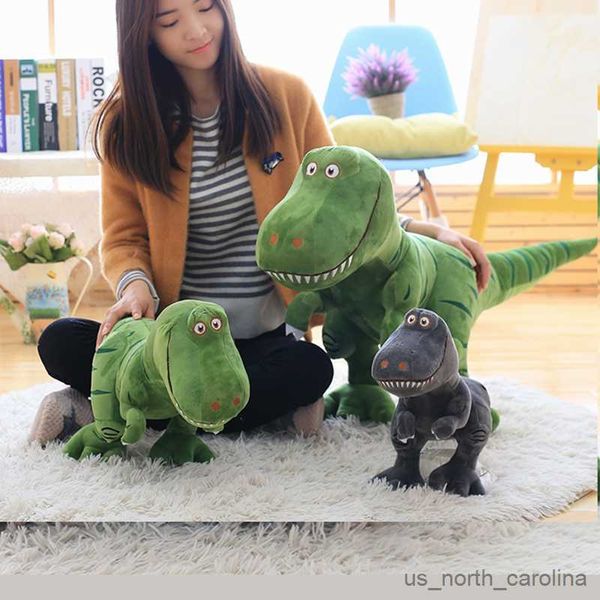 Animali di peluche ripieni di grandi dimensioni 40-100 cm Nuovo Dinosauro Plush Plush Cartoon Caricus Bolle di peluche per bambini Regalo di compleanno per ragazzi R230811 R230811