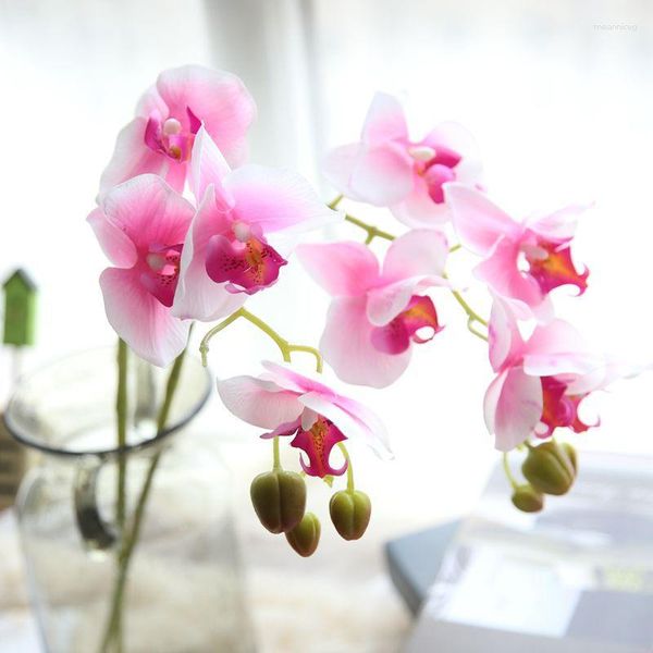 Dekorative Blumen 71 cm Real Touch Schmetterling Orchide