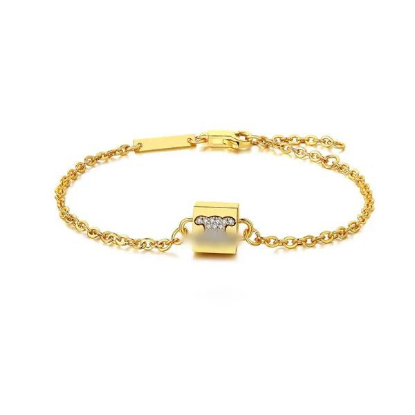 Colares Brincos de pulseira Designers Jóias para mulheres Partido ARC DE TRIOMPHE CUBE Diamante pendente de ouro Chain de colar de ouro