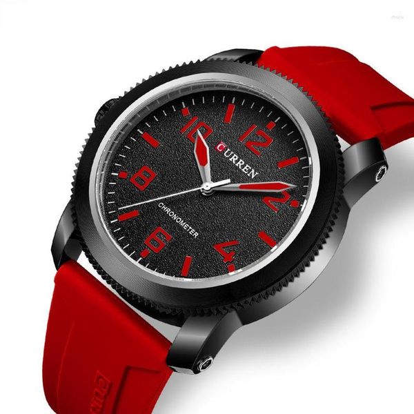 Orologi da polso per orologi da polso da polso da uomo orologio da polso da polso in silicone cinghia sportiva impermeabile alla moda per gli orologi sportivi impermeabili