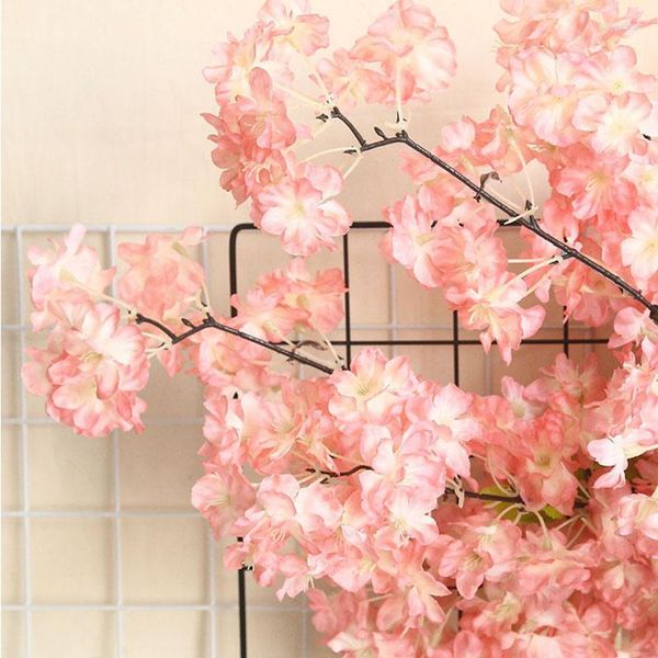 Dekorative Blumen 120 cm Simulation Kirschblüten künstliche Hochzeitsdekoration