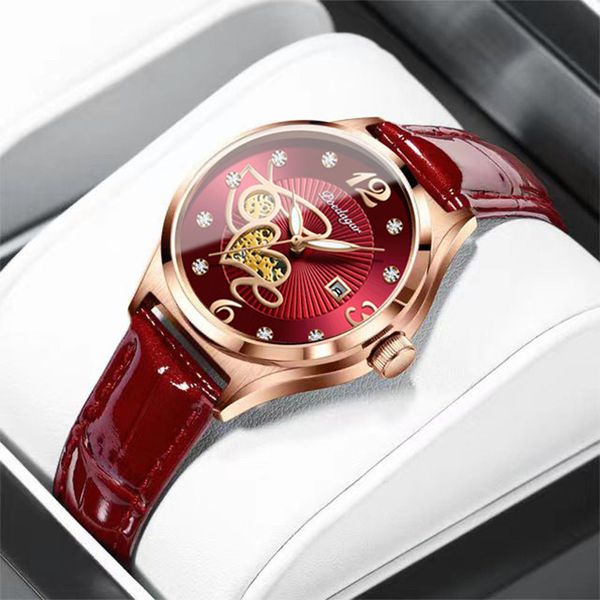 Altri orologi Poedagar Watch Women Diamond impermeabile Ledie Luminose Leather Fashion Top Top Luxury Gold Gold Gold Olatch 230811