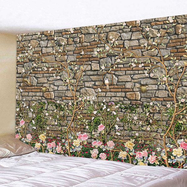 Arazzi Arazzo da parete con fiori Pittura a olio Cigno Decorazioni per la casa Arazzo Copriletto Tovaglia Tappeto Personalizzabile