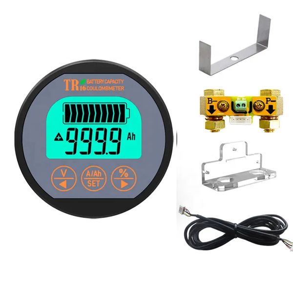 Hochgenauige Batterieladung und Entladung Batteriepegel -Anzeige Batterie Monitor Kapazitätstester TR16 120V350A Coulometer