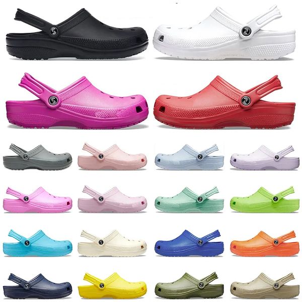 Classico designer di zoccoli crocs sandali uomini donne sandalo sandalo slifor slifori impermeabili per bambini in cura bianca da infermiere da uomo da donna scarpe da donna da donna da donna