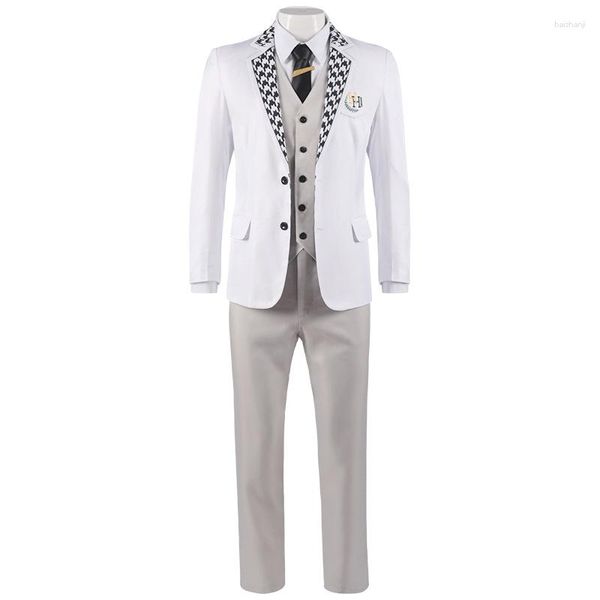 Traccetti da uomo Blue Lock Lock Anime Cosplay Costume Giacca da ricamo per camicia bianca Pantaloni Tie Episodio Nagi Reo Mikage DK School Uniform