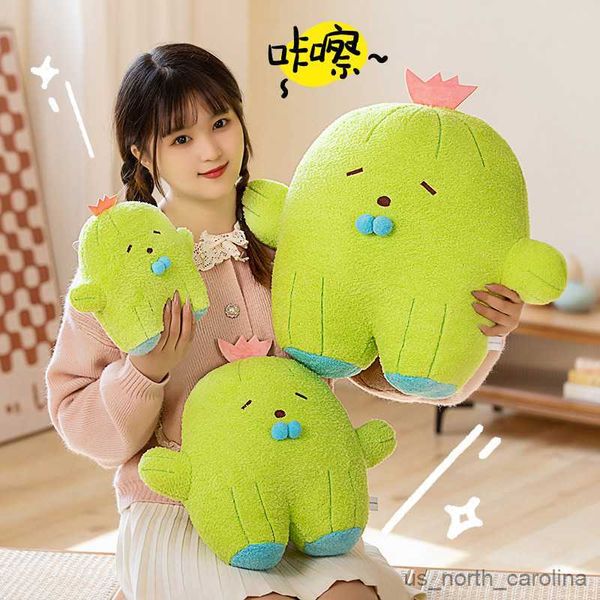 Animali di peluche imbottiti 22-50 cm Nuovo cactus Peluga giocattoli peluche di panda morbida bambole a sospensione per animali per bambini per bambini i giocattoli regalo per bambini R230811