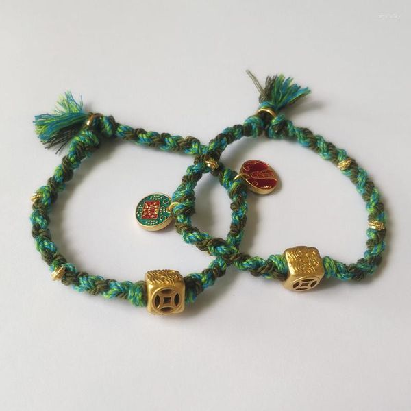 Очарование браслетов в тибетском стиле веревка рука