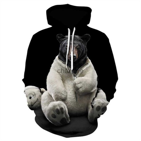 Novo design Men Men Hoodie Animal 3D Funny Pig Sheep Printed Hoodie Man Fashion Stranger Things Capuz casual Sweatshirt HKD230725