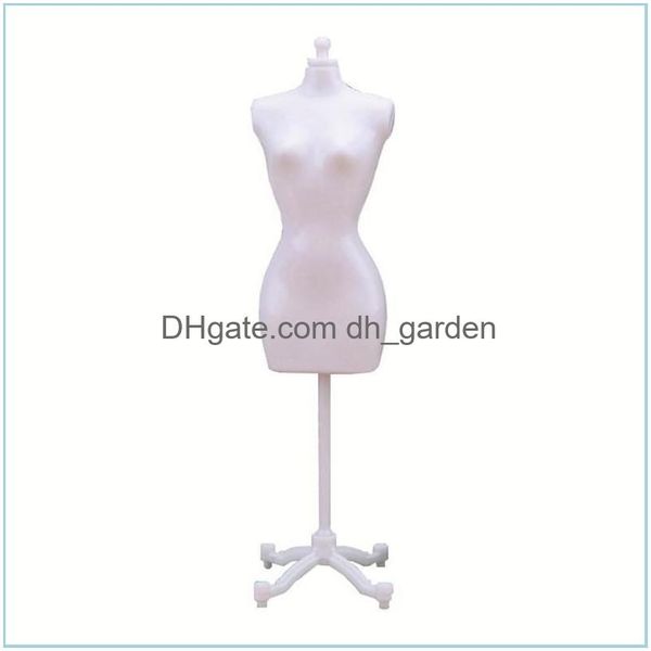 Kleiderbügel Racks weibliche Schaufensterpuppe Körper mit Stand Decor Kleid Form FL Display Naht Modell Schmuck Dolper Lieferung Haus Garden Housekee o ott8v