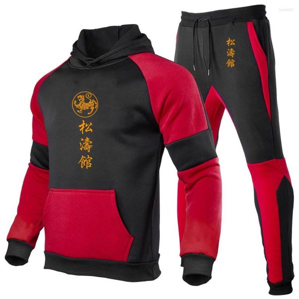 Tute da uomo SOKAN karate 2023 primaverila da felpa con cappuccio set di tuta per la felpa maschile sport alla moda sport comodo da jogging comodo da jogging