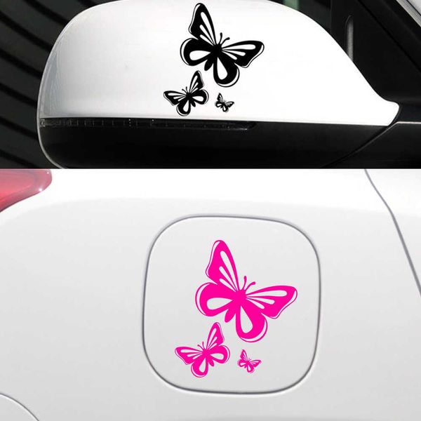 Adesivos de carro adesivos vinly adesivo para decalques de borboleta de estilo automático Acessórios de decoração de carro decalque r230812