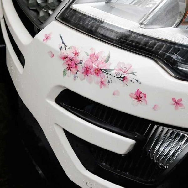 Aufkleber Sakura Blume Aufkleber Liebe Pink Vinyl Aufkleber Stoßfänger Fenster Auto Modifikation Styling Accessoires R230812