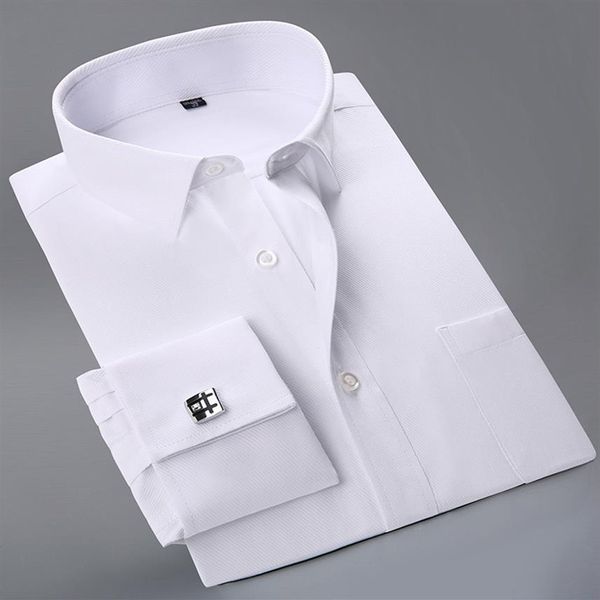 Intero- 2020 Nuovo cuffia francese per uomini camicie vestite classiche camicie di moda business a maniche lunghe camisa mascolina cuffli305z