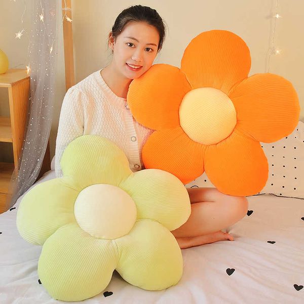 Animali di peluche ripieni Bellissimo fiore colorato Peluche Morbido cartone animato Pianta bambola di pezza Cuscino per sedia Divano Amanti dei bambini Regali di compleanno