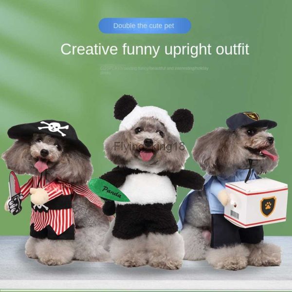 Cosplay New Dress up lustiger süßer Hund, der Hund Kleidung aufrechte Panda Model Dress Up kleines und mittelgroßes Hund Haustier, HKD230812