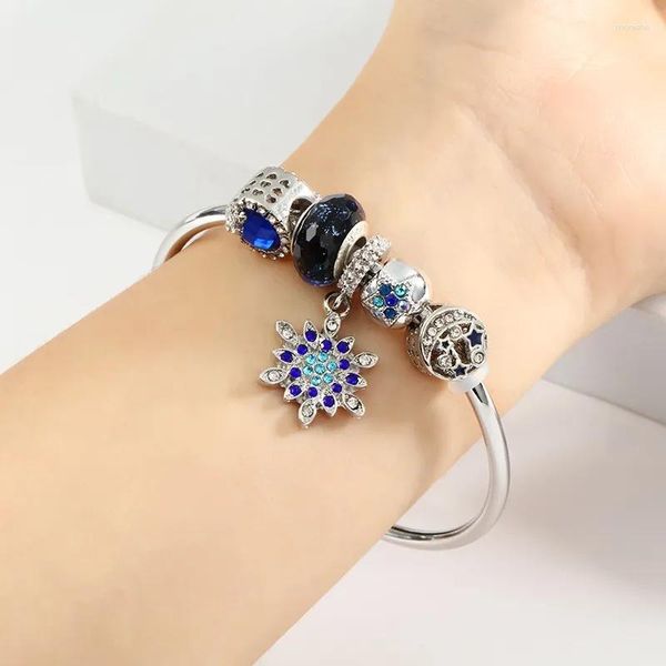 Armreif Fashion Kinder DIY Perlen Armband Net Promi Handdekoration Sonnenblumenlegierung Girls Persönlichkeit