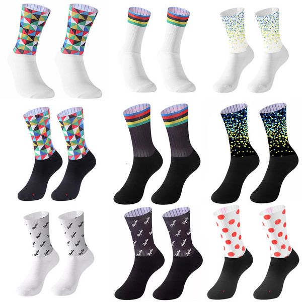 Sports Socks Bike Team Aero Seamless Anti Slip Cycling Road Road Bicycle Outdoor Racing Compression Sport Sock 230811