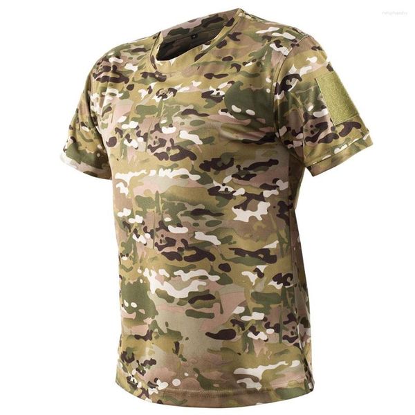 Rennjacken Mege Men Tactical Camouflage Multicam T-Shirt Schnelltrockne Militärkampf Armee Camo Kurzarm Hemd Jagd