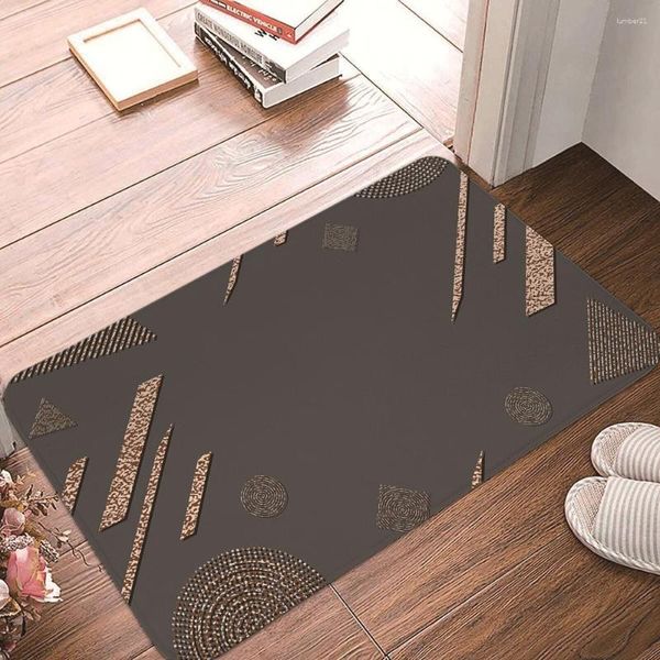 Teppiche Nordic Style Marmormuster Schlafzimmer Eingangstür Matte Weiche Korallen Samt Teppich Teppich Wohnzimmer Wohnzimmer Anti-Schlupf-Türmat