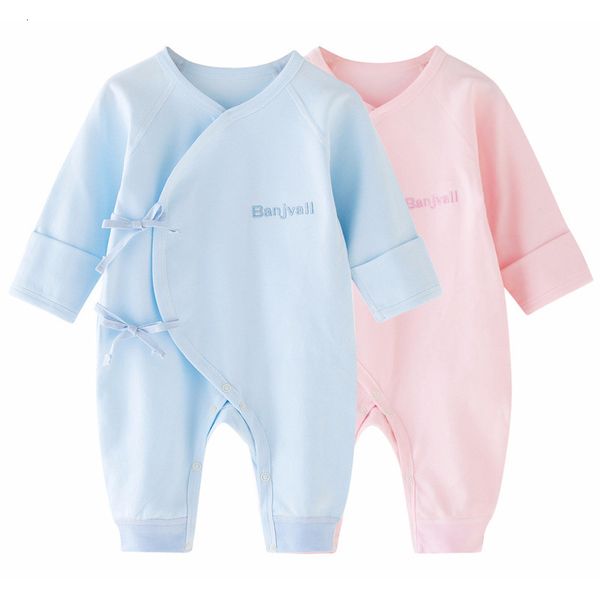 Rompers Autumn Baby Jumpsuit Rous Baby Roupers Rompers Kids Manga longa Roupa de algodão Roupas de meninos bebê Meninas Romper 0 3 6 meses 230811