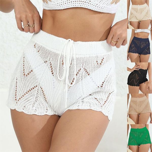 Calças de banho feminina de roupas de banho One peça para mulheres para mulheres Summer Soll Flugue Bottom Branco Roupa de cordas pretas Pant Green Crochet 1 Piece Beach