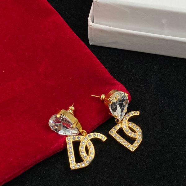 Dangle Chandelier designer brincos de ouro flor diamante grandes lágrimas brincos de pérola moda jóias presente de casamento sem caixa