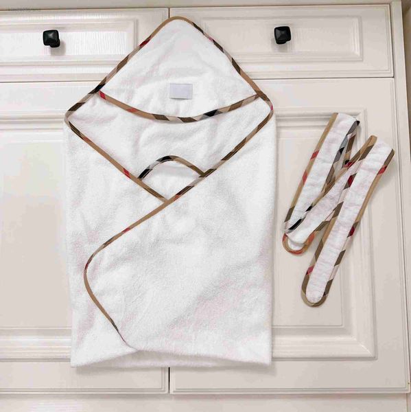 Tasarımcı Bebek giysi damalı kenar tasarım battaniye yüksek kaliteli çocuklar kundaklama moda çocuk kreş yatak Ağustos10