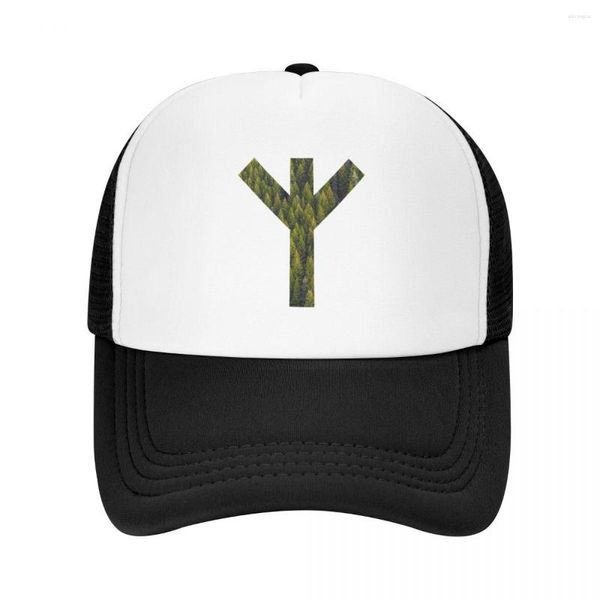 Ballkappen Algiz Life Forest Rune Symbol Baseball Cap Kinder Hut Hip Hop Männer Frauen