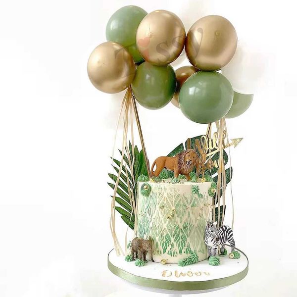 Украшение 5 -дюймового шарического торта Topper Multi -типовые воздушные шарики для рождения свадьба дикая отделка Diy Saping