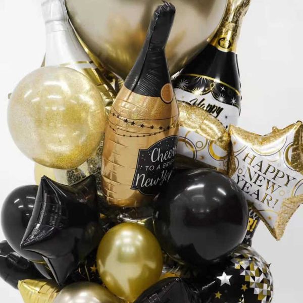 Pacchetto di decorazioni palloncini di vetro in bottiglia di grandi dimensioni decorazioni calcistiche per adulti palloncini di birra champagne r230812